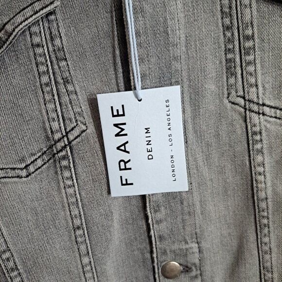 Frame L'Homme  Denim Jean  Jacket in Grayson sold out online NWT GIFTABLE - Picture 3 of 9